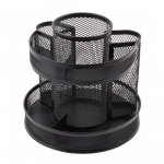 Pliiatsitops/lauagarnituur &uuml;mmargune metallist must GRAND