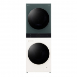 LG, 12 kg + 10 kg, s&uuml;gavus 66 cm, 1400 p/min, beež/roheline - Pesumasin + Pesukuivati
