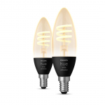 Philips Hue White Ambiance, E14, h&otilde;&otilde;gniidiga, valge, 2 tk - Nutivalgusti