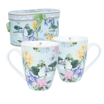 Kruusid MIA FLORA H10,5cm 340m 2tk kinkekarbis