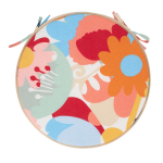 Toolikate NORDIC FLOWER D38x2,5cm, 80% puuvill, 20% pol&uuml;ester