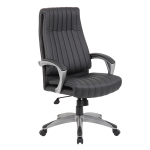 Arvutitool/kontoritool ELEGANT, 62,5x76,5xH112-119,5cm, must, kunstnahk, plastik