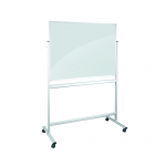 Klaastahvel ratastel 1200x900mm kahepoolne valge 2x3