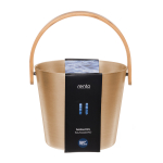 Sauna&auml;mber RENTO CHAMPAGNE, 5L, alumiinium/ bambus