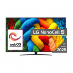 LG NANO81 AI, 75'', LED LCD, NanoCell, must - Teler