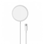 Puro Magnetic Wireless, USB-C, MagSafe, 1 m, valge - Juhtmevaba laadija