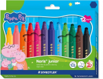 Viltpliiatsid STAEDTLER Junior Peppa Pig 12 v&auml;rvi