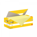 M&auml;rkmepaber 76x76mm POST-IT kanaari kollane 12x100 lehte + 12 pk TASUTA