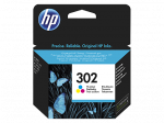 HP 302 Tri-color (F6U65AE) Ink Cartridge, CMY