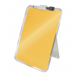 Klaastahvel-magnettahvel LEITZ Cosy 220x300mm lauale+marker kollane