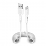SBS Charging Data Cable, USB-A - USB-C, valge - Kaabel