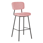 Baaritool KEIU 46x49xH107cm, vanaroosa velvet