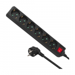 Pikendusjuhe 6-osaline 5m l&uuml;litiga maandusega must