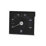 Sauna termomeeter RENTO BLACK, 15 &times; 14 &times; 3 cm