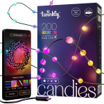 Twinkly Candies Pearls, RGB, 200 LED, USB-C, 12 m, roheline - Nutivalgusti