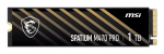 SSD MSI SPATIUM M470 PRO 1TB M.2 PCIe Gen4 NVMe 3D NAND Write speed 4500 MBytes/sec Read speed...