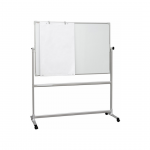 Valge tahvel ratastel 1500x1200mm &uuml;mber telje p&ouml;&ouml;rlev keraamiline pind 2x3