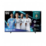 Hisense E7Q, 55'', 4K UHD, QLED, must - Teler