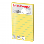 M&auml;rkmepaber 75x125mm ERICH KRAUSE jooneline kollane 100 lehte