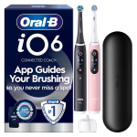Braun Oral-B iO6 Duo Pack, must / roosa - Elektriliste hambaharjade komplekt