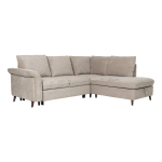 Nurgadiivanvoodi LINDY PN 242x93/197xH94cm, helepruun