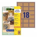 Kleebisetikett &ouml;koloogiline AVERY Zweckform 62x42mm 25 lehte pruun (L7110-25)