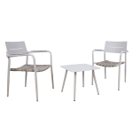 R&otilde;dukomplekt COCORA laud, 2 tooli, taupe