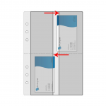 Visiitkaardi varutasku 4-osaline k&ouml;idetav 10tk pakis Prolex