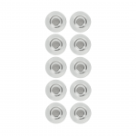 Tahvlimagnetid klaastahvlile NOBO Strong 30mm l&auml;bipaistvad 10tk pakis