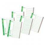 Registri vahelehed A4 12-1 hall plast FORPUS
