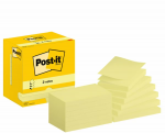 M&auml;rkmepaber 76x127mm POST-IT Z-notes kanaari kollane 12x100 lehte