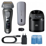 Braun Series 9 Pro+ Wet & Dry, 6-&uuml;hes SmartCare keskus ja PowerCase reisikarp, tumehall - Pardel
