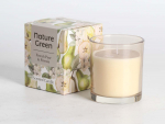 L&otilde;hnak&uuml;&uuml;nal klaasis NATURE GREEN H9,5cm, French Pear & Freesia