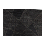 Lauamatt TEXTILINE 30x45cm, must ruut
