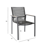 Tool MONTANA 60x61xH90cm, hall