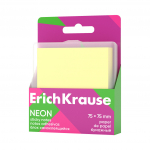 M&auml;rkmepaber 75x75mm ERICH KRAUSE Neon kollane 80 lehte