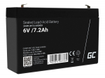 GREEN CELL Battery AGM VRLA 6V 7.2Ah