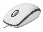 Logitech M100 Wired Mouse, 1000 DPI, White