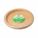 Papptaldrik SMILE 18cm Kraft bio-kattega 12tk