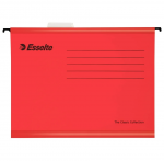 Rippkaaned ESSELTE A4 kartong punane 25tk