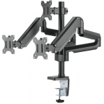 Monitori lauakinnitus 3-le DELTACO Triple Gas Spring