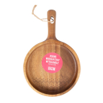 Alus ETNO WOOD 24x16cm, akaatsia