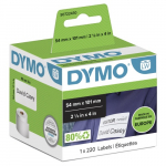 Dymo 99014 (S0722430) Label Roll Black on White, 54mm x 101mm, 220 Labels