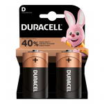 Patareid LR20/D DURACELL 2tk