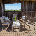 Abilaud WICKER 50x50xH45cm, cappuccino