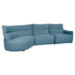 Nurgadiivan CANNES VN elektriline recliner 310x101/91xH92cm, hallikassinine