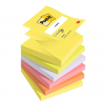 M&auml;rkmepaber 76x76mm POST-IT Z-notes R330 Neon assortii 6x100 lehte