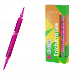 Tekstimarker kahe otsaga ERICH KRAUSE Visioline V-16 Brush Neon roosa