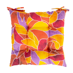 Toolipadi LONETA 40x40cm, punased lehed, 50% puuvill, 50% pol&uuml;ester, kangas 480