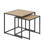 Diivanilauad 2tk SEAFORD, 50x50xH45cm/40x40xH40cm, tamm